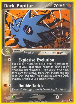 Dark Pupitar 040/109  Team Rocket Returns - Uncommon