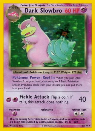 Dark Slowbro 008  - Holofoil Legendary Collection - Holo Rare