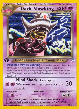 Dark Slowking 020/105  - 1st Edition Neo Destiny - Rare