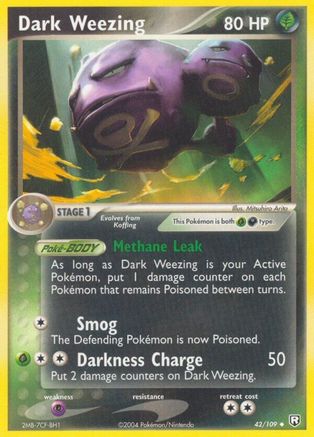 Dark Weezing 042  - Reverse Holofoil Team Rocket Returns - Uncommon