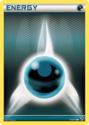 Darkness Energy (Basic) 111  - Reverse Holofoil Black and White - Common