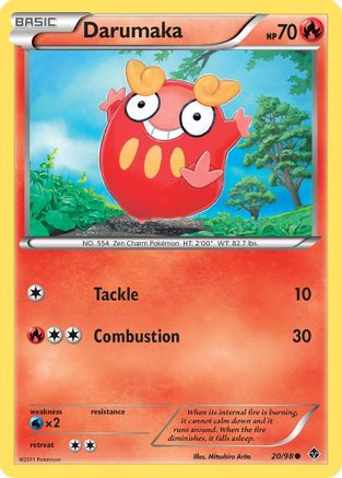 Darumaka 020  - Reverse Holofoil Emerging Powers - Common