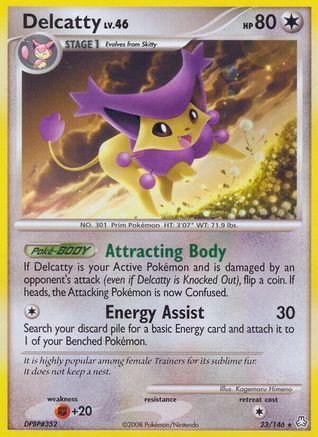 Delcatty 023  - Reverse Holofoil Legends Awakened - Rare