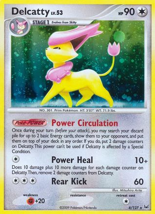 Delcatty 004  - Holofoil Platinum - Holo Rare