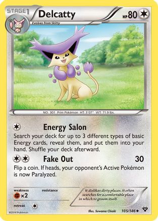 Delcatty 105  XY Base Set - Uncommon
