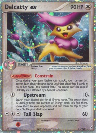 Delcatty ex 091/100  - Holofoil Crystal Guardians - Ultra Rare