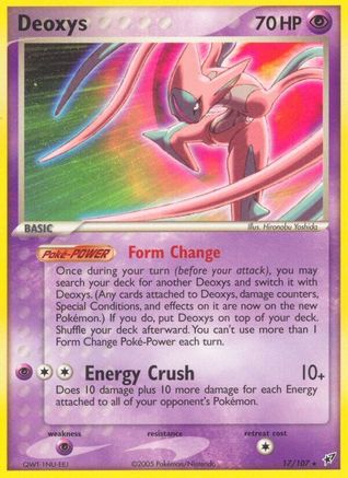 Deoxys (Attack Forme) 017  Deoxys - Rare