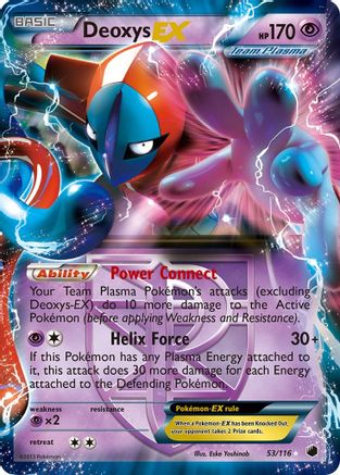 Deoxys EX (Team Plasma) 053  - Holofoil Plasma Freeze - Ultra Rare