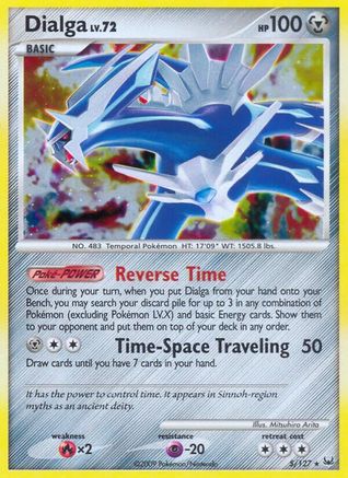 Dialga (5) 005  - Reverse Holofoil Platinum - Holo Rare
