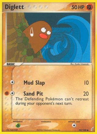 Diglett 050/100  Crystal Guardians - Common