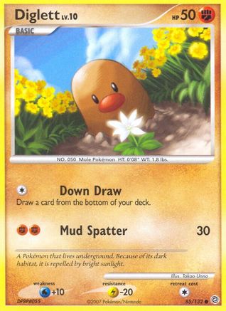 Diglett 085/132  - Reverse Holofoil Secret Wonders - Common