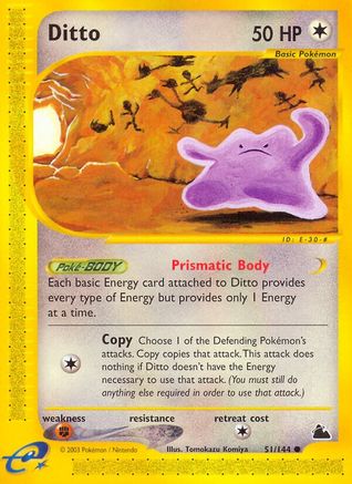 Ditto 051  - Reverse Holofoil Skyridge - Common