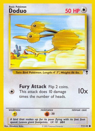 Doduo 071/110  - Reverse Holofoil Legendary Collection - Common