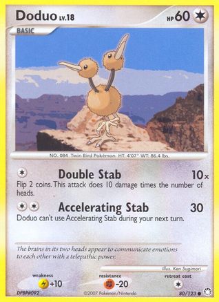 Doduo 080/123  Mysterious Treasures - Common
