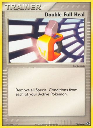 Double Full Heal 076  - Reverse Holofoil Emerald - Uncommon