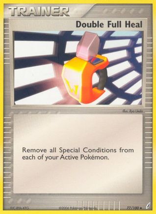 Double Full Heal 077/100  Crystal Guardians - Uncommon