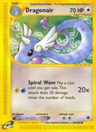 Dragonair 075  - Reverse Holofoil Expedition - Uncommon