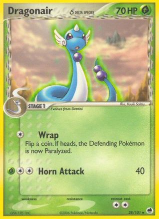 Dragonair (Delta Species) 028/101  Dragon Frontiers - Uncommon