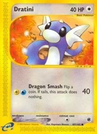 Dratini 107/165  - Reverse Holofoil Expedition - Common