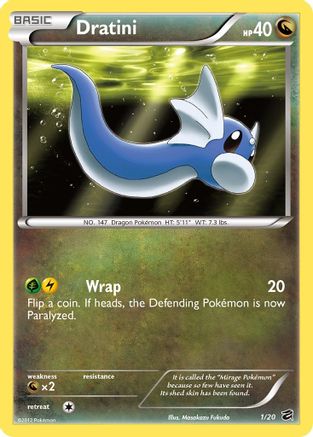 Dratini (1) 001  - Holofoil Dragon Vault - Holo Rare