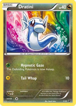 Dratini (2) 002/20  - Holofoil Dragon Vault - Holo Rare