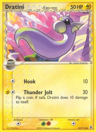 Dratini 065/113  - Reverse Holofoil Delta Species - Common