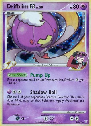 Drifblim FB 003  - Reverse Holofoil Supreme Victors - Holo Rare