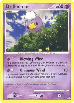 Drifloon 046  - Reverse Holofoil Diamond and Pearl - Uncommon