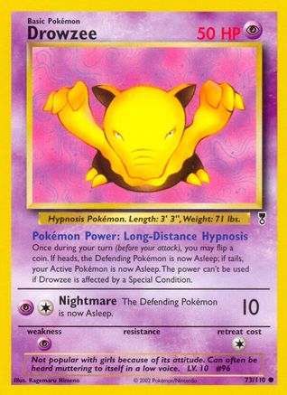 Drowzee 073  - Reverse Holofoil Legendary Collection - Common