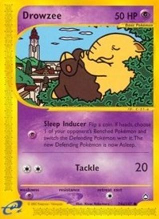 Drowzee (74b) 74b  - Reverse Holofoil Aquapolis - Common