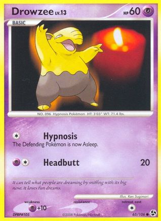 Drowzee 065  - Reverse Holofoil Great Encounters - Common