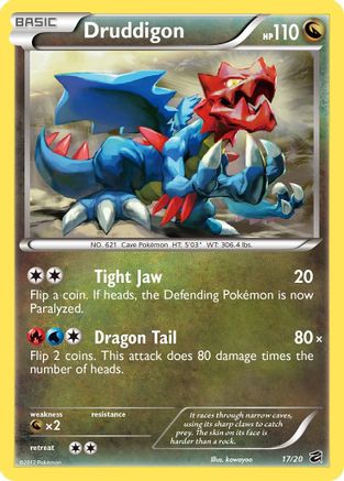 Druddigon 017/20  - Holofoil Dragon Vault - Holo Rare