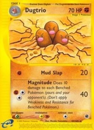 Dugtrio (44) 044  Expedition - Rare