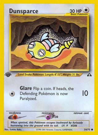 Dunsparce 054/75  - 1st Edition Neo Discovery - Common