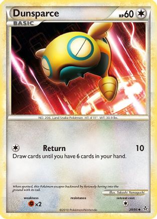Dunsparce 029  - Reverse Holofoil Unleashed - Uncommon