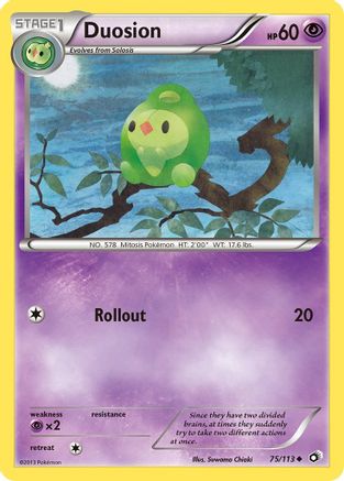 Duosion 075  - Reverse Holofoil Legendary Treasures - Uncommon