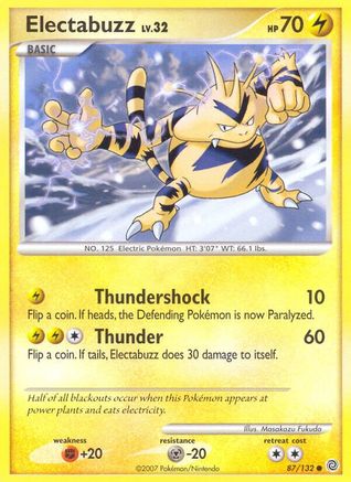Electabuzz 087  Secret Wonders - Common
