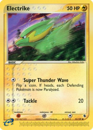 Electrike 053/109  - Reverse Holofoil Ruby and Sapphire - Common