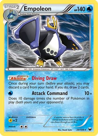 Empoleon 029  - Reverse Holofoil Dark Explorers - Holo Rare