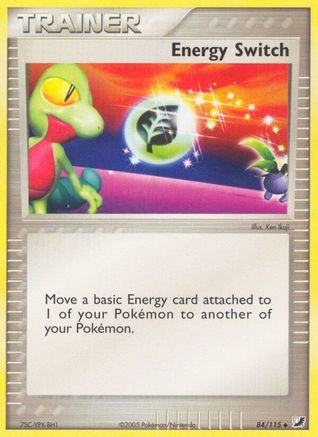 Energy Switch 084  - Reverse Holofoil Unseen Forces - Uncommon