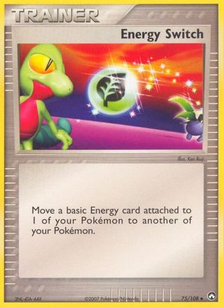 Energy Switch 075/108  - Reverse Holofoil Power Keepers - Uncommon
