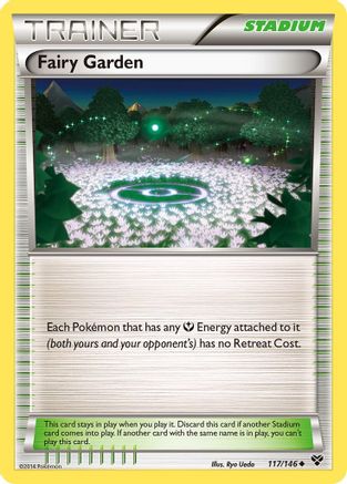Fairy Garden 117/146  - Reverse Holofoil XY Base Set - Uncommon