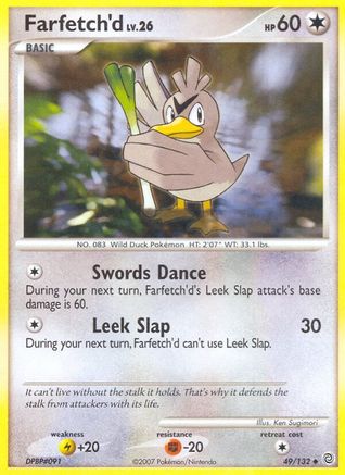 Farfetch'd 049  - Reverse Holofoil Secret Wonders - Uncommon