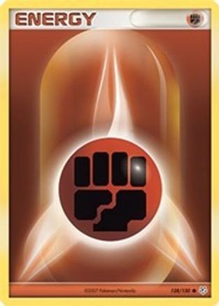 Fighting Energy 128/130  - Reverse Holofoil Diamond and Pearl - Common