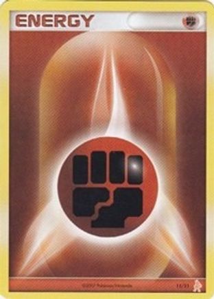 Fighting Energy (Lucario) 011  DP Trainer Kit Manaphy & Lucario - Common