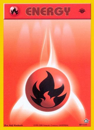 Fire Energy 107/111  - Unlimited Neo Genesis - Common