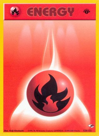 Fire Energy 128/132  - Unlimited Gym Heroes - Common