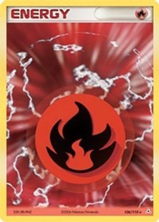 Fire Energy 106/110  - Holofoil Holon Phantoms - Holo Rare