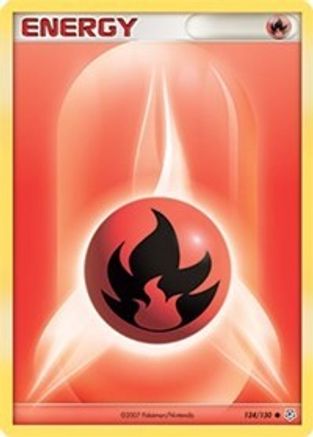 Fire Energy 124/130  Diamond and Pearl - Common