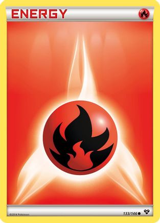 Fire Energy 133  XY Base Set - Common